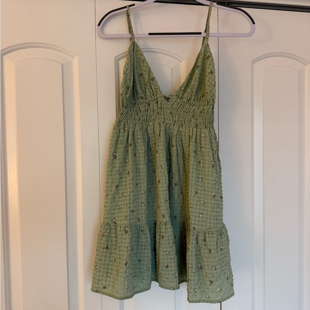 Green Floral Sundress